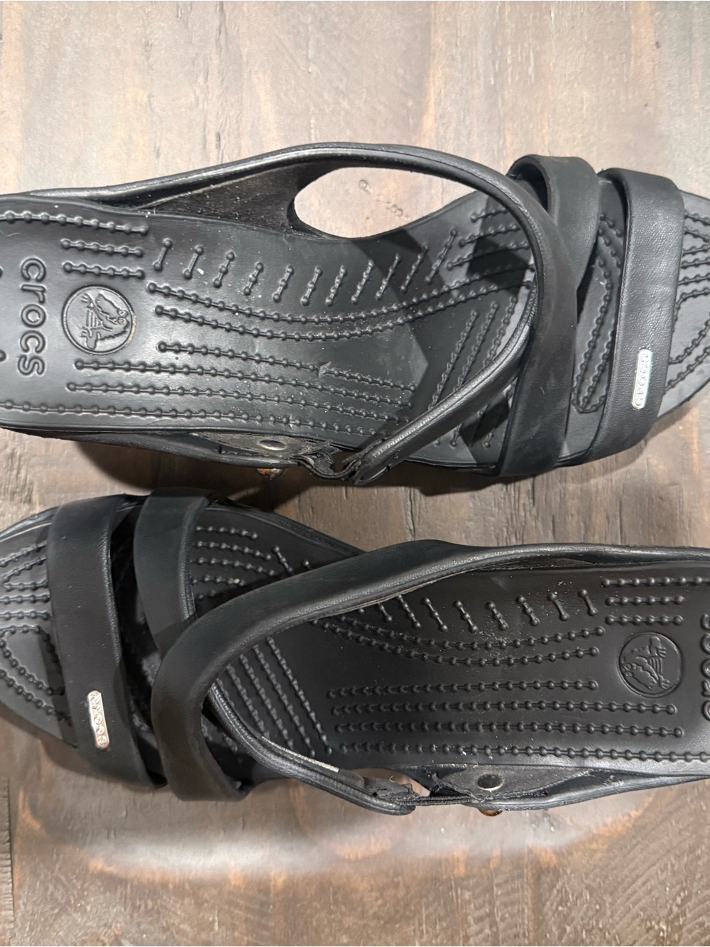 CROCS Black Women's Strappy Sandals